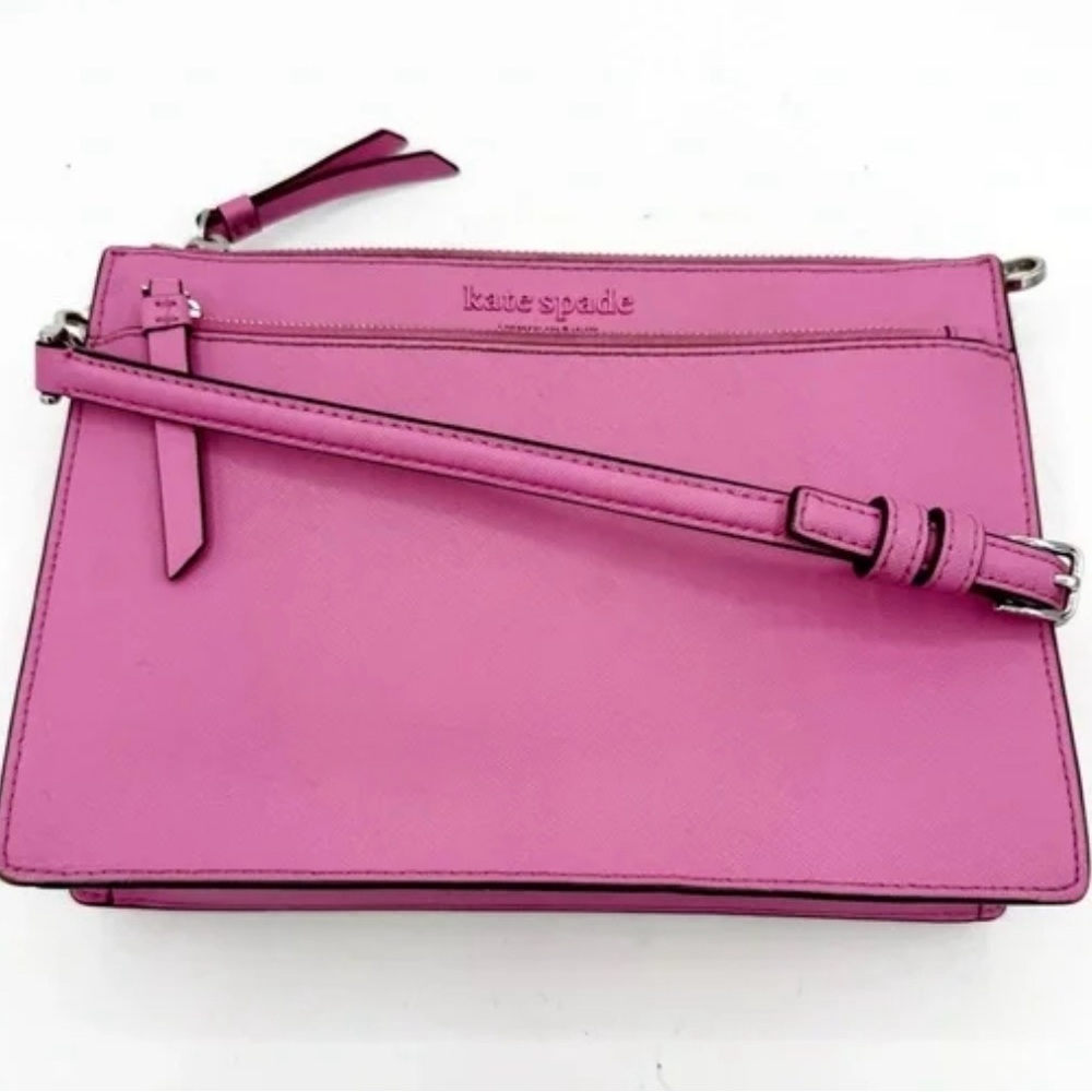 🆕 Kate Spade New York Crossbody Shoulder Bag, Hot Pink, Bright Peony, Zippered